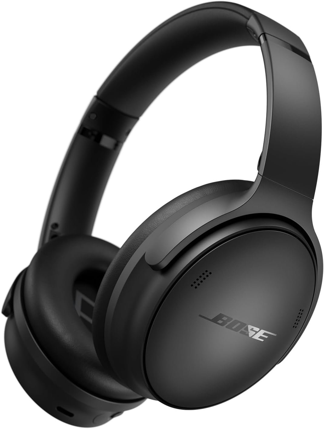 Bose QuietComfort Bluetooth Headphones, Wireless Headphones with Active Over Ear Noise Cancelling and Mic, Deep Bass, Up to 24 Hours of Playtime, Black