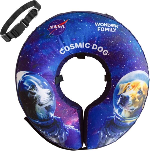 Dog Donut Collar After Surgery - Soft Dog Cone Collar - Inflatable Dog Cone Alternative to Cone of Shame - Dog Pillow Cone for Dogs to Stop Licking - Elizabethan Collar for Dogs - Dog Recovery Collar